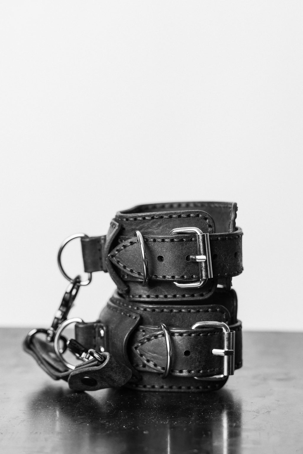 Hand Stitched Leather Handcuffs