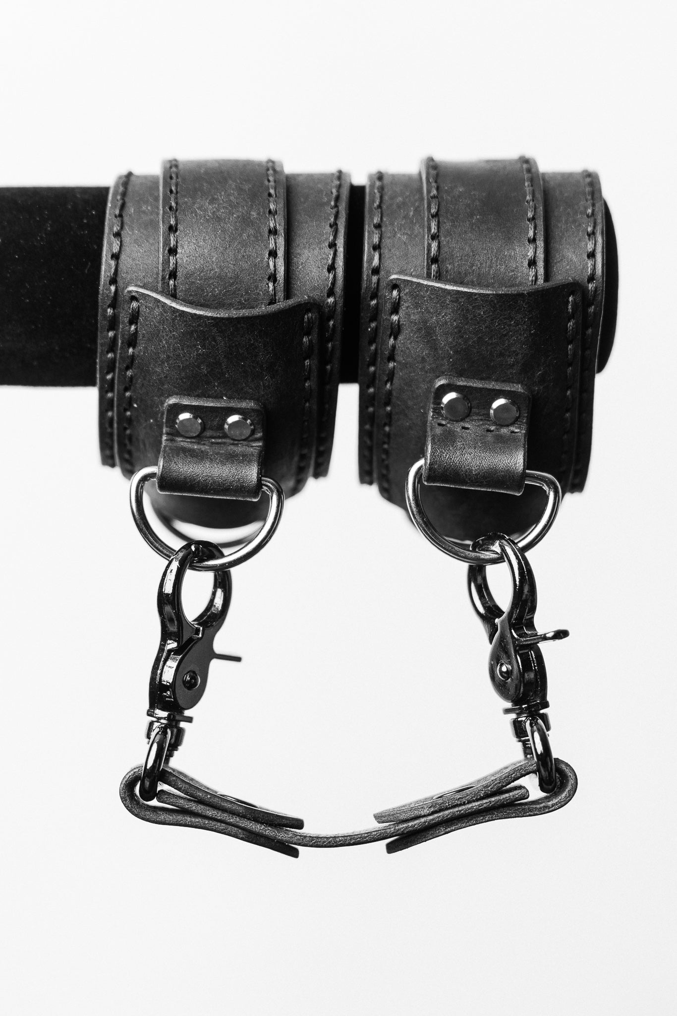 Hand Stitched Leather Handcuffs