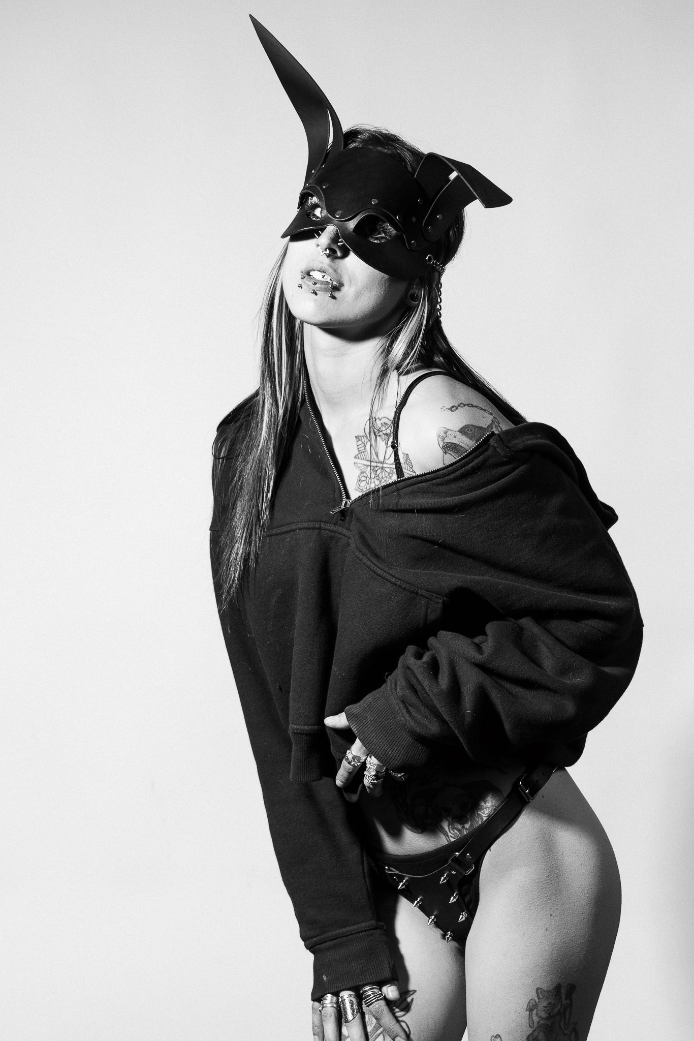 Leather Rabbit Mask