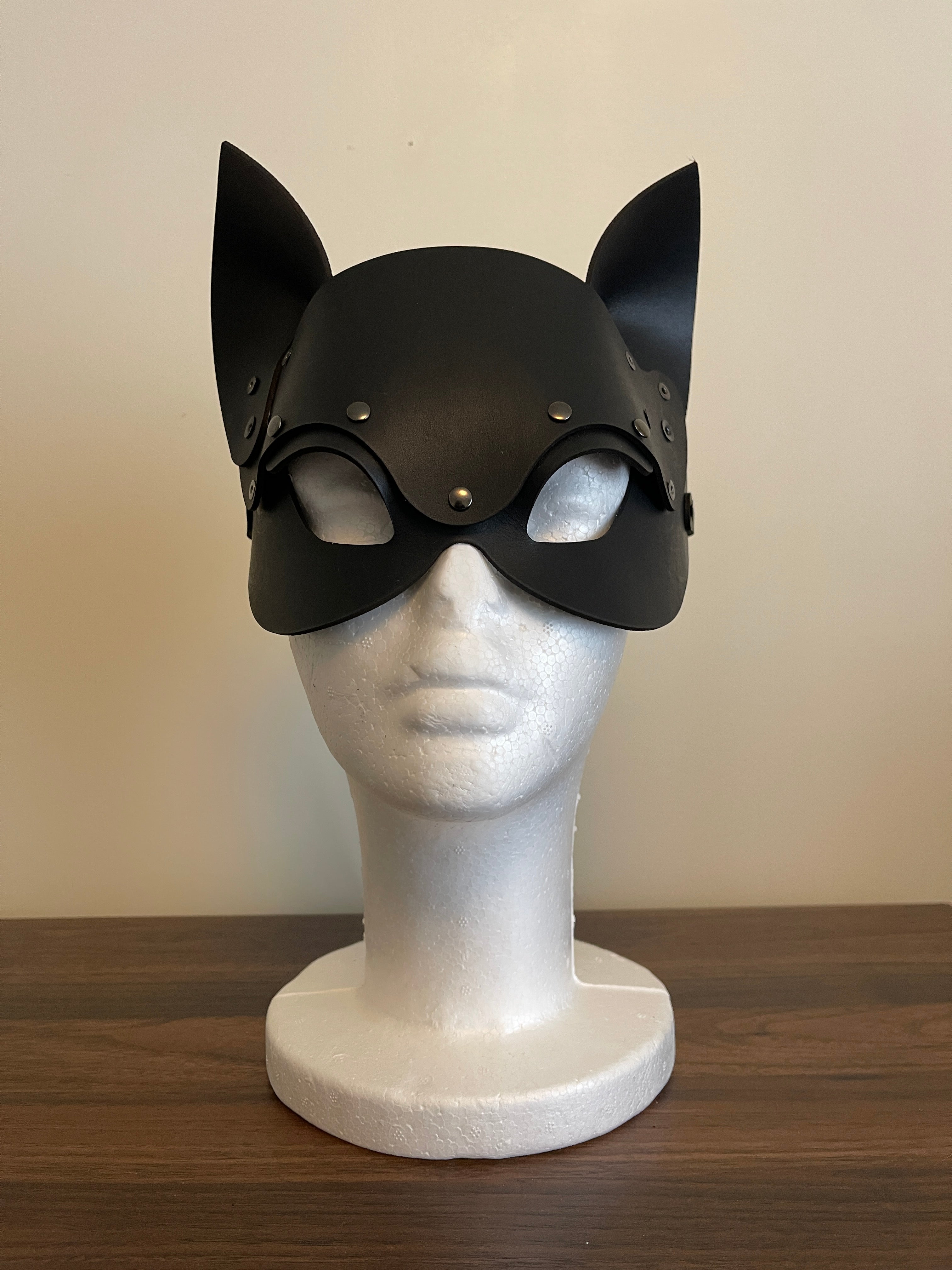 Leather Cat Mask